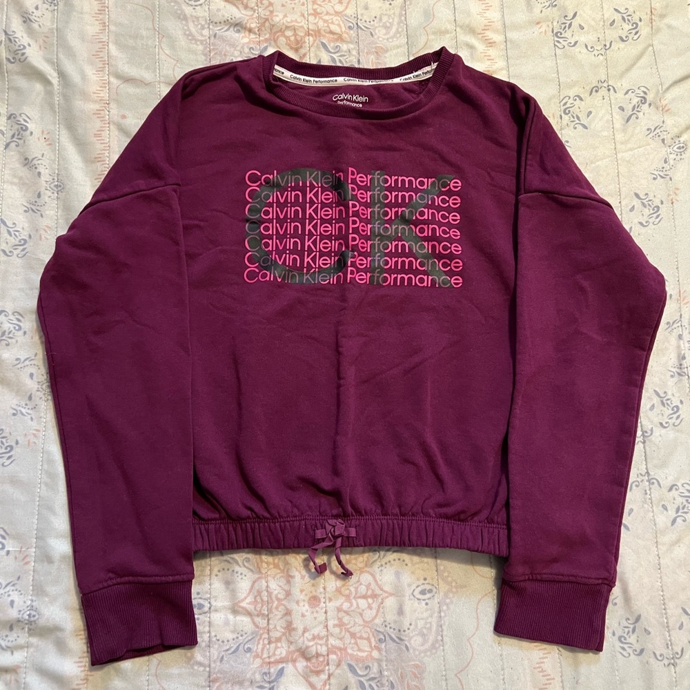 💜 Calvin Klein Performance Girls Sweatshirt — Size 12/14 💫